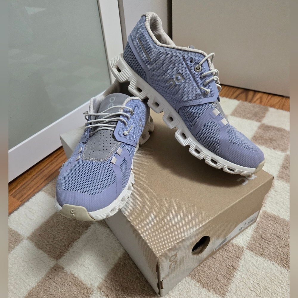 Women’s On Cloud 5 Nimbus Alloy Blue Running Shoes Size 9
